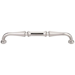 Top Knobs [TK343BSN] Die Cast Zinc Cabinet Pull Handle - Chalet Series - Oversized - Brushed Satin Nickel Finish - 7" C/C - 7 5/8" L
