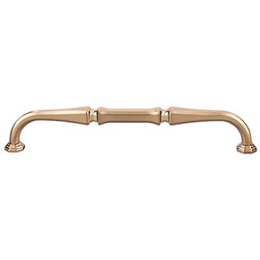 Top Knobs [TK343HB] Die Cast Zinc Cabinet Pull Handle - Chalet Series - Oversized - Honey Bronze Finish - 7" C/C - 7 5/8" L