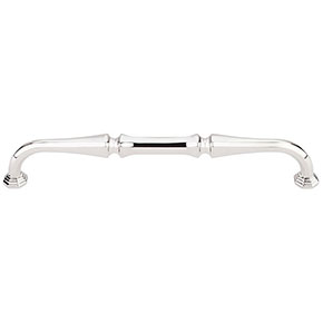 Top Knobs [TK343PN] Die Cast Zinc Cabinet Pull Handle - Chalet Series - Oversized - Polished Nickel Finish - 7" C/C - 7 5/8" L