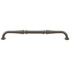 Top Knobs [TK344AG] Die Cast Zinc Cabinet Pull Handle - Chalet Series - Oversized - Ash Gray Finish - 9&quot; C/C - 9 5/8&quot; L