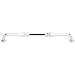 Top Knobs [TK344PN] Die Cast Zinc Cabinet Pull Handle - Chalet Series - Oversized - Polished Nickel Finish - 9&quot; C/C - 9 5/8&quot; L