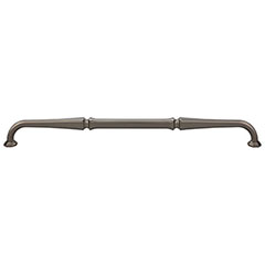 Top Knobs [TK345AG] Die Cast Zinc Cabinet Pull Handle - Chalet Series - Oversized - Ash Gray Finish - 12&quot; C/C - 12 5/8&quot; L