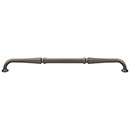 Top Knobs [TK345AG] Die Cast Zinc Cabinet Pull Handle - Chalet Series - Oversized - Ash Gray Finish - 12" C/C - 12 5/8" L