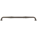 Top Knobs [TK345AG] Die Cast Zinc Cabinet Pull Handle - Chalet Series - Oversized - Ash Gray Finish - 12&quot; C/C - 12 5/8&quot; L