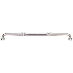 Top Knobs [TK345BSN] Die Cast Zinc Cabinet Pull Handle - Chalet Series - Oversized - Brushed Satin Nickel Finish - 12&quot; C/C - 12 5/8&quot; L
