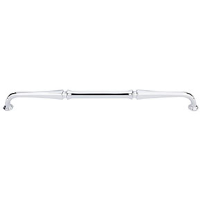 Top Knobs [TK345PC] Die Cast Zinc Cabinet Pull Handle - Chalet Series - Oversized - Polished Chrome Finish - 12" C/C - 12 5/8" L