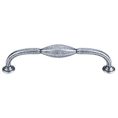 Top Knobs [TK232BI] Die Cast Zinc Cabinet Pull Handle - Chareau Series - Oversized - Black Iron Finish - 5 1/16&quot; C/C - 5 3/4&quot; L