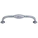 Top Knobs [TK232BI] Die Cast Zinc Cabinet Pull Handle - Chareau Series - Oversized - Black Iron Finish - 5 1/16" C/C - 5 3/4" L