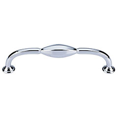 Top Knobs [TK232PC] Die Cast Zinc Cabinet Pull Handle - Chareau Series - Oversized - Polished Chrome Finish - 5 1/16" C/C - 5 3/4" L