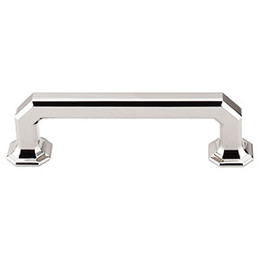 Top Knobs [TK287PN] Die Cast Zinc Cabinet Pull Handle - Emerald Series - Standard Size - Polished Nickel Finish - 3 3/4" C/C - 4 11/16" L