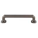Top Knobs [TK288AG] Die Cast Zinc Cabinet Pull Handle - Emerald Series - Oversized - Ash Gray Finish - 5" C/C - 5 7/8" L