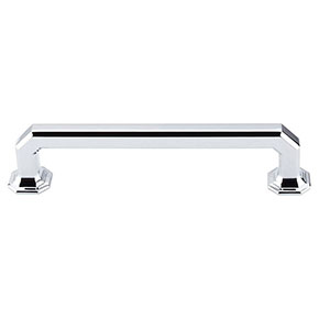 Top Knobs [TK288PC] Die Cast Zinc Cabinet Pull Handle - Emerald Series - Oversized - Polished Chrome Finish - 5" C/C - 5 7/8" L