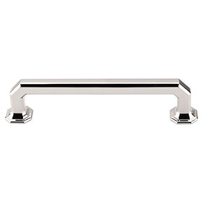 Top Knobs [TK288PN] Die Cast Zinc Cabinet Pull Handle - Emerald Series - Oversized - Polished Nickel Finish - 5" C/C - 5 7/8" L