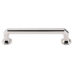Top Knobs [TK288PN] Die Cast Zinc Cabinet Pull Handle - Emerald Series - Oversized - Polished Nickel Finish - 5&quot; C/C - 5 7/8&quot; L