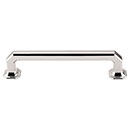 Top Knobs [TK288PN] Die Cast Zinc Cabinet Pull Handle - Emerald Series - Oversized - Polished Nickel Finish - 5" C/C - 5 7/8" L