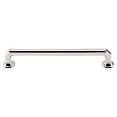 Top Knobs [TK289PN] Die Cast Zinc Cabinet Pull Handle - Emerald Series - Oversized - Polished Nickel Finish - 7&quot; C/C - 7 7/8&quot; L