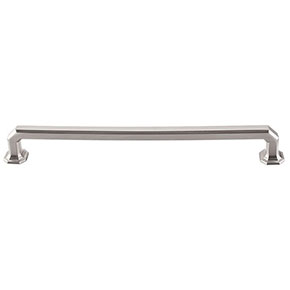 Top Knobs [TK290BSN] Die Cast Zinc Cabinet Pull Handle - Emerald Series - Oversized - Brushed Satin Nickel Finish - 9" C/C - 9 7/8" L