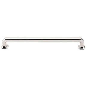 Top Knobs [TK290PN] Die Cast Zinc Cabinet Pull Handle - Emerald Series - Oversized - Polished Nickel Finish - 9" C/C - 9 7/8" L