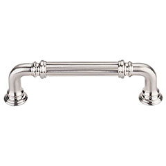 Top Knobs [TK322BSN] Die Cast Zinc Cabinet Pull Handle - Reeded Series - Standard Size - Brushed Satin Nickel Finish - 3 3/4&quot; C/C - 4 7/16&quot; L