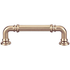 Top Knobs [TK322HB] Die Cast Zinc Cabinet Pull Handle - Reeded Series - Standard Size - Honey Bronze Finish - 3 3/4" C/C - 4 7/16" L