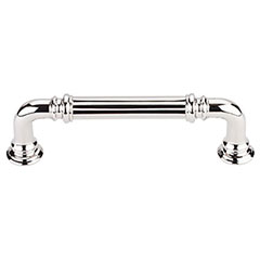 Top Knobs [TK322PN] Die Cast Zinc Cabinet Pull Handle - Reeded Series - Standard Size - Polished Nickel Finish - 3 3/4&quot; C/C - 4 7/16&quot; L