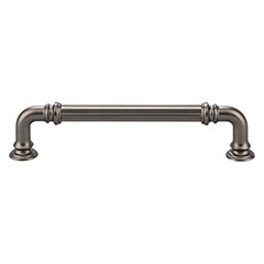 Top Knobs [TK323AG] Die Cast Zinc Cabinet Pull Handle - Reeded Series - Oversized - Ash Gray Finish - 5&quot; C/C - 5 11/16&quot; L