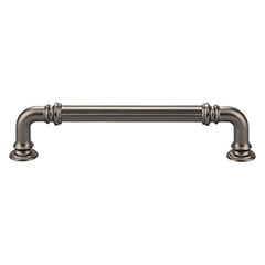 Top Knobs [TK323AG] Die Cast Zinc Cabinet Pull Handle - Reeded Series - Oversized - Ash Gray Finish - 5" C/C - 5 11/16" L