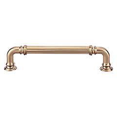 Top Knobs [TK323HB] Die Cast Zinc Cabinet Pull Handle - Reeded Series - Oversized - Honey Bronze Finish - 5" C/C - 5 11/16" L