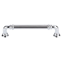 Top Knobs [TK323PC] Die Cast Zinc Cabinet Pull Handle - Reeded Series - Oversized - Polished Chrome Finish - 5" C/C - 5 11/16" L