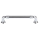 Top Knobs [TK323PC] Die Cast Zinc Cabinet Pull Handle - Reeded Series - Oversized - Polished Chrome Finish - 5" C/C - 5 11/16" L