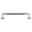 Top Knobs [TK323PC] Die Cast Zinc Cabinet Pull Handle - Reeded Series - Oversized - Polished Chrome Finish - 5&quot; C/C - 5 11/16&quot; L