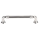 Top Knobs [TK323PN] Die Cast Zinc Cabinet Pull Handle - Reeded Series - Oversized - Polished Nickel Finish - 5" C/C - 5 11/16" L