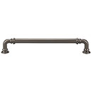 Top Knobs [TK324AG] Die Cast Zinc Cabinet Pull Handle - Reeded Series - Oversized - Ash Gray Finish - 7" C/C - 7 11/16" L
