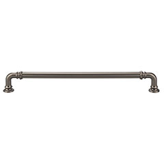 Top Knobs [TK325AG] Die Cast Zinc Cabinet Pull Handle - Reeded Series - Oversized - Ash Gray Finish - 9&quot; C/C - 9 11/16&quot; L