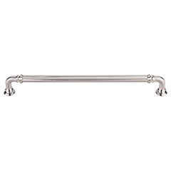Top Knobs [TK325BSN] Die Cast Zinc Cabinet Pull Handle - Reeded Series - Oversized - Brushed Satin Nickel Finish - 9&quot; C/C - 9 11/16&quot; L