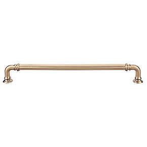 Top Knobs [TK325HB] Die Cast Zinc Cabinet Pull Handle - Reeded Series - Oversized - Honey Bronze Finish - 9" C/C - 9 11/16" L