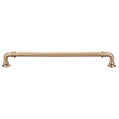 Top Knobs [TK325HB] Die Cast Zinc Cabinet Pull Handle - Reeded Series - Oversized - Honey Bronze Finish - 9" C/C - 9 11/16" L