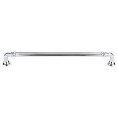 Top Knobs [TK325PC] Die Cast Zinc Cabinet Pull Handle - Reeded Series - Oversized - Polished Chrome Finish - 9" C/C - 9 11/16" L