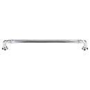 Top Knobs [TK325PC] Die Cast Zinc Cabinet Pull Handle - Reeded Series - Oversized - Polished Chrome Finish - 9" C/C - 9 11/16" L