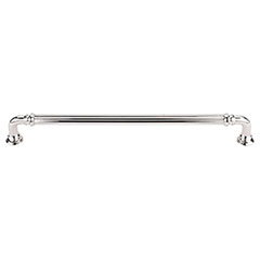 Top Knobs [TK325PN] Die Cast Zinc Cabinet Pull Handle - Reeded Series - Oversized - Polished Nickel Finish - 9&quot; C/C - 9 11/16&quot; L