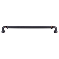 Top Knobs [TK325UM] Die Cast Zinc Cabinet Pull Handle - Reeded Series - Oversized - Umbrio Finish - 9" C/C - 9 11/16" L