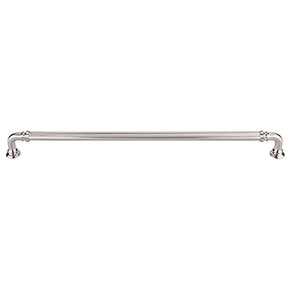Top Knobs [TK326BSN] Die Cast Zinc Cabinet Pull Handle - Reeded Series - Oversized - Brushed Satin Nickel Finish - 12" C/C - 12 11/16" L