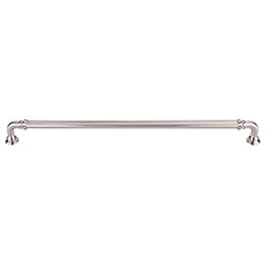 Top Knobs [TK326BSN] Die Cast Zinc Cabinet Pull Handle - Reeded Series - Oversized - Brushed Satin Nickel Finish - 12&quot; C/C - 12 11/16&quot; L