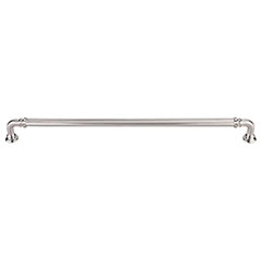 Top Knobs [TK326BSN] Die Cast Zinc Cabinet Pull Handle - Reeded Series - Oversized - Brushed Satin Nickel Finish - 12" C/C - 12 11/16" L