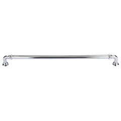 Top Knobs [TK326PC] Die Cast Zinc Cabinet Pull Handle - Reeded Series - Oversized - Polished Chrome Finish - 12" C/C - 12 11/16" L