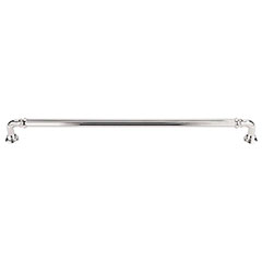 Top Knobs [TK326PN] Die Cast Zinc Cabinet Pull Handle - Reeded Series - Oversized - Polished Nickel Finish - 12&quot; C/C - 12 11/16&quot; L