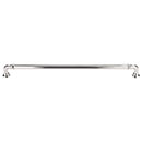 Top Knobs [TK326PN] Die Cast Zinc Cabinet Pull Handle - Reeded Series - Oversized - Polished Nickel Finish - 12" C/C - 12 11/16" L