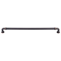 Top Knobs [TK326UM] Die Cast Zinc Cabinet Pull Handle - Reeded Series - Oversized - Umbrio Finish - 12" C/C - 12 11/16" L