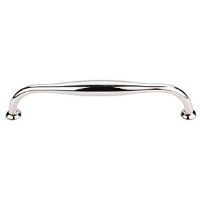 Top Knobs [TK383PN] Die Cast Zinc Cabinet Pull Handle - Shrewsbury Series - Oversized - Polished Nickel Finish - 7 1/2" C/C - 8 5/16" L