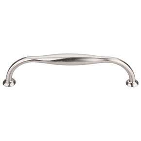 Top Knobs [TK384BSN] Die Cast Zinc Cabinet Pull Handle - Shrewsbury Series - Oversized - Brushed Satin Nickel Finish - 5 1/16" C/C - 5 9/16" L